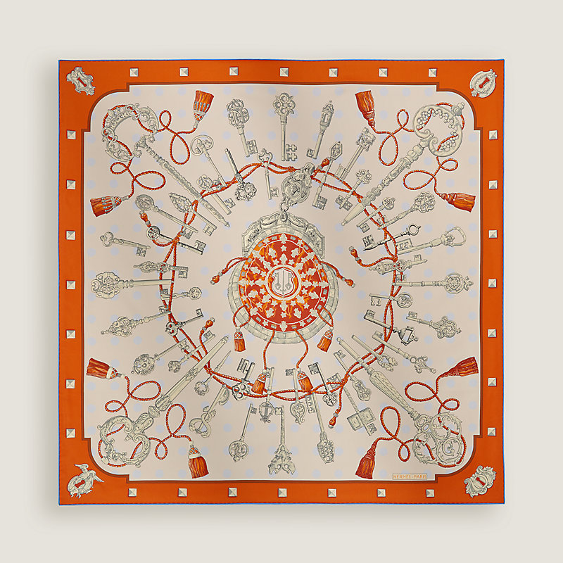 Les Cles double face scarf 90 | Hermès USA